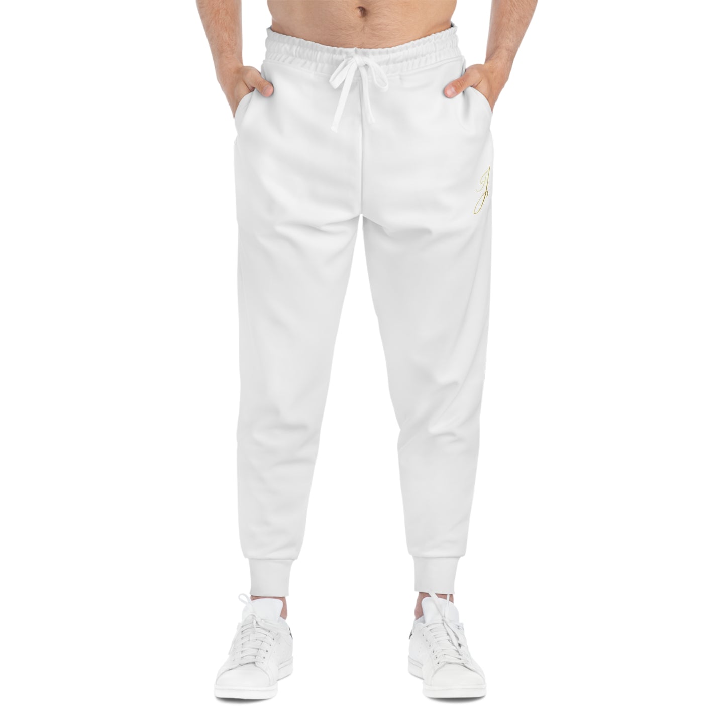 BePurple White Athletic Joggers (AOP)