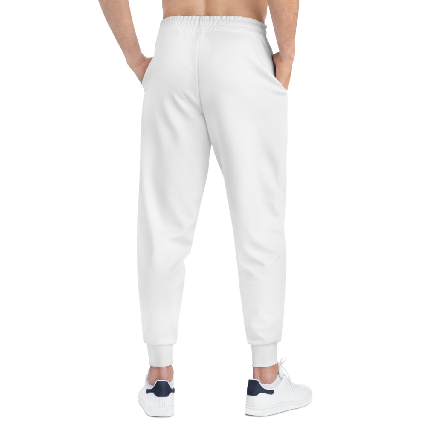 BePurple White Athletic Joggers (AOP)